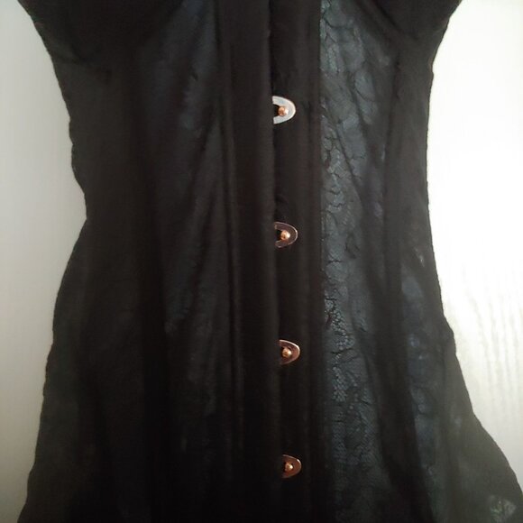 Savage X Fenty Rhianna Strapless Bustier Corset Lace Goth Sexy Vampy XL - Picture 8 of 16